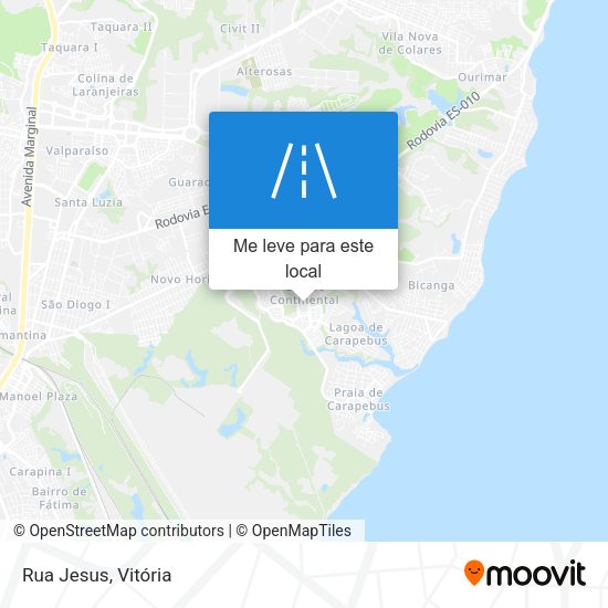 Rua Jesus mapa