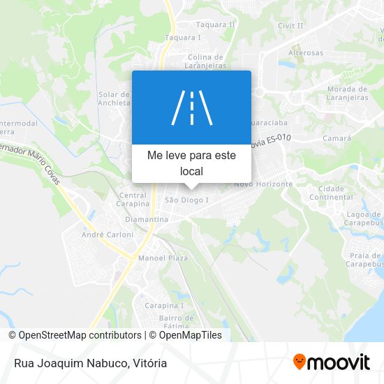 Rua Joaquim Nabuco mapa