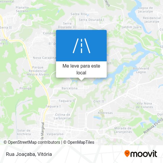 Rua Joaçaba mapa