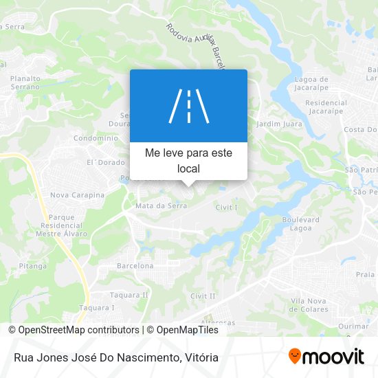 Rua Jones José Do Nascimento mapa