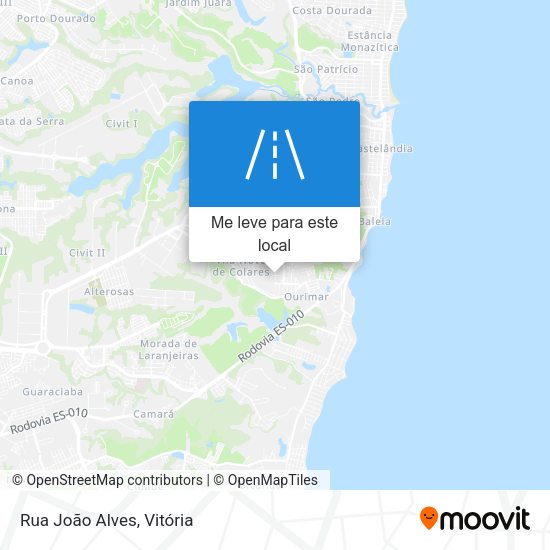 Rua João Alves mapa