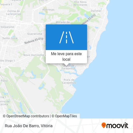 Rua João De Barro mapa