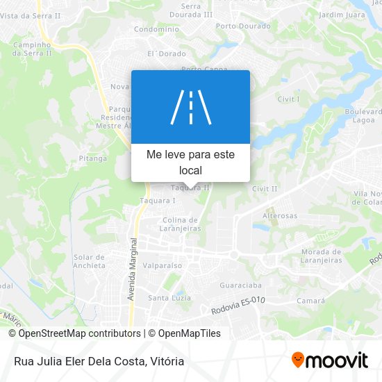 Rua Julia Eler Dela Costa mapa