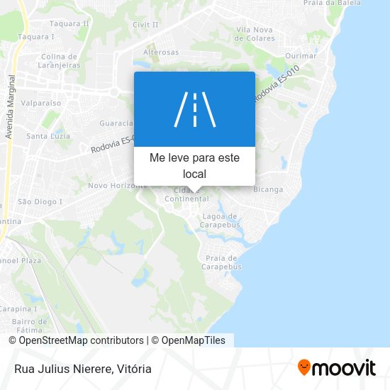 Rua Julius Nierere mapa