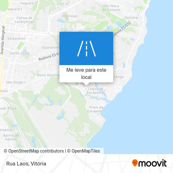 Rua Laos mapa