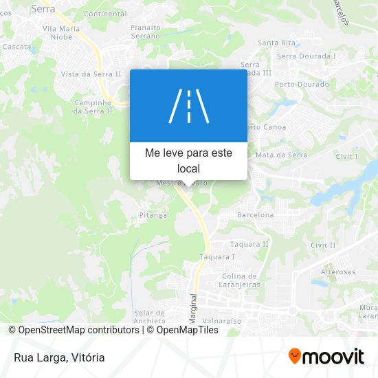Rua Larga mapa