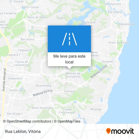 Rua Leblon mapa