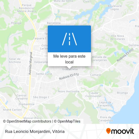 Rua Leoncio Monjardim mapa