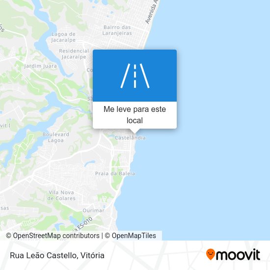 Rua Leão Castello mapa