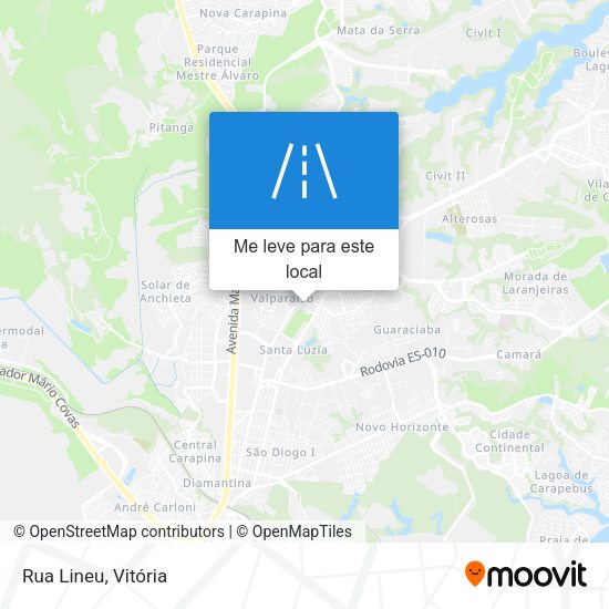 Rua Lineu mapa