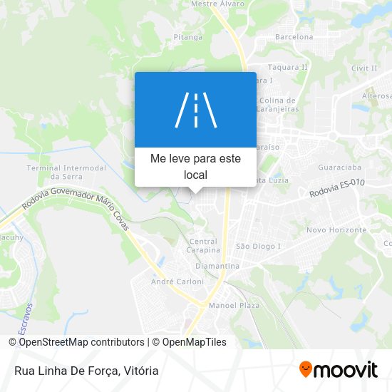 Rua Linha De Força mapa