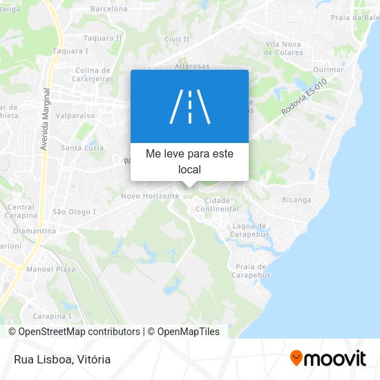 Rua Lisboa mapa
