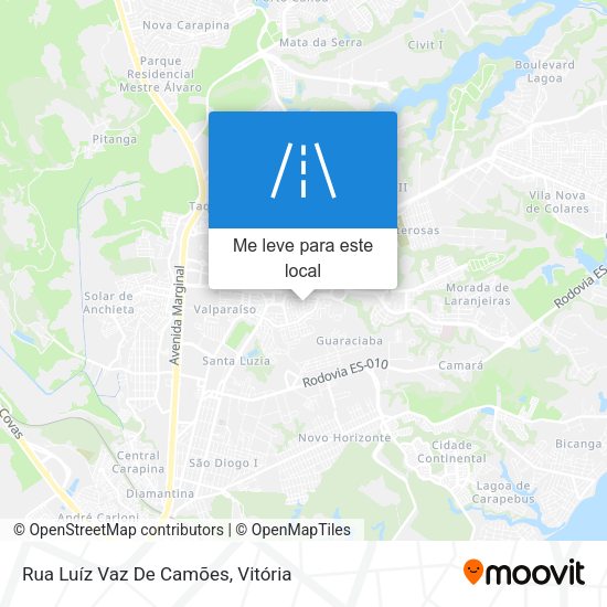 Rua Luíz Vaz De Camões mapa