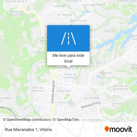 Rua Macanaiba 1 mapa