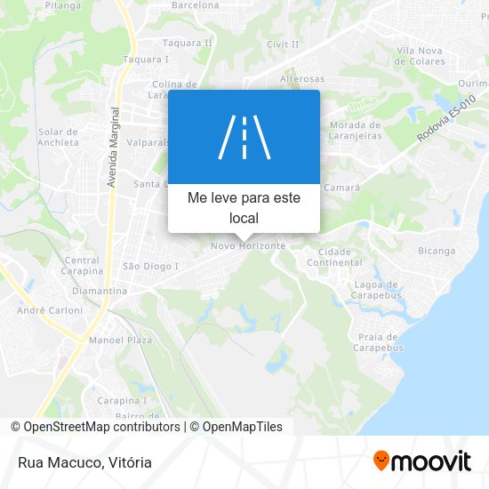 Rua Macuco mapa