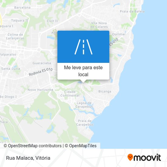 Rua Malaca mapa