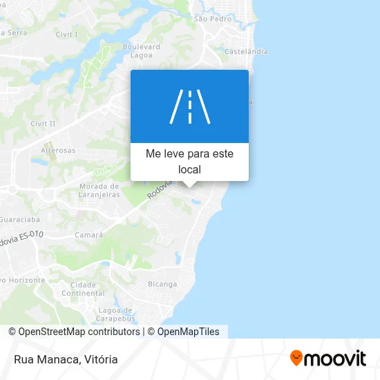 Rua Manaca mapa