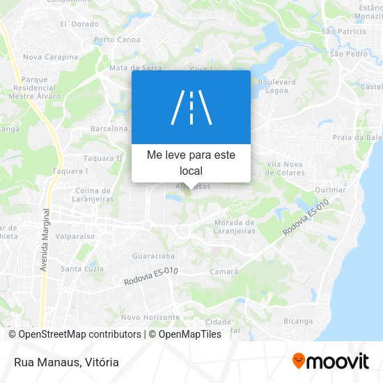 Rua Manaus mapa