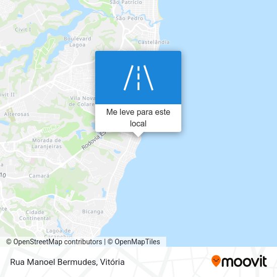 Rua Manoel Bermudes mapa