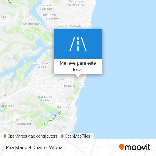 Rua Manoel Duarte mapa