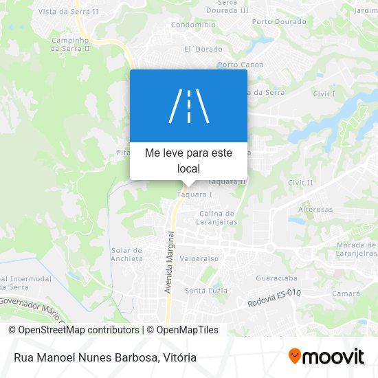 Rua Manoel Nunes Barbosa mapa