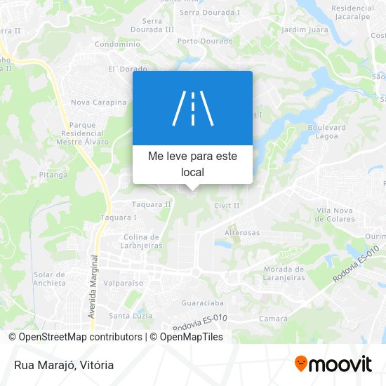 Rua Marajó mapa