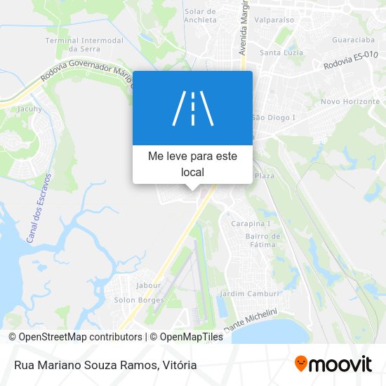 Rua Mariano Souza Ramos mapa