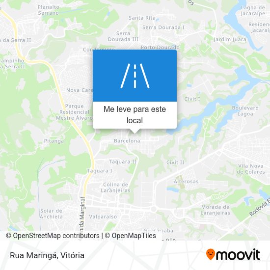 Rua Maringá mapa