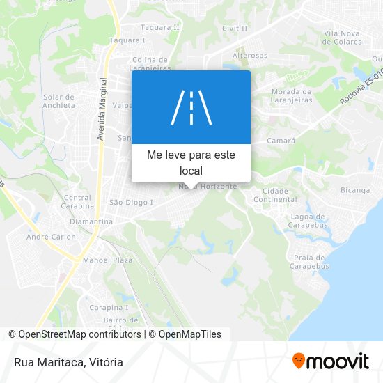 Rua Maritaca mapa