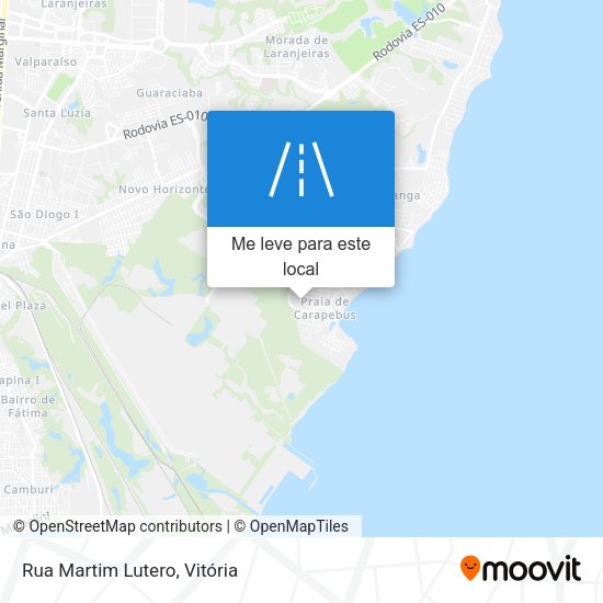 Rua Martim Lutero mapa