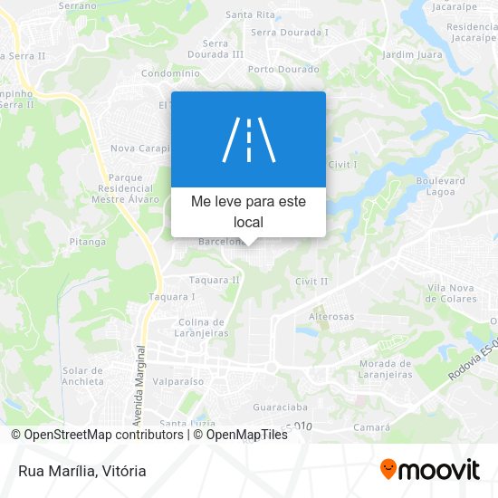 Rua Marília mapa