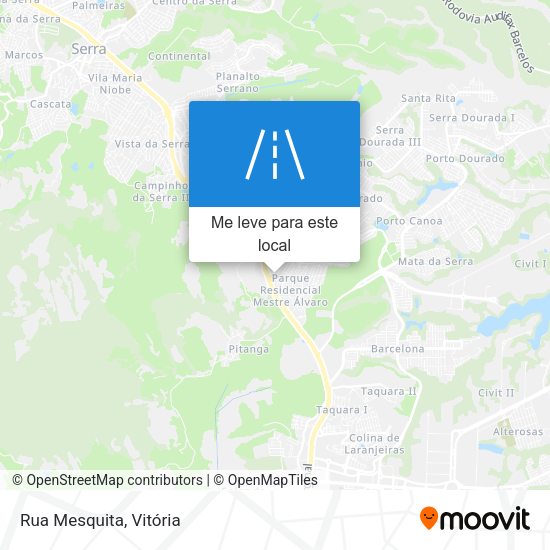 Rua Mesquita mapa