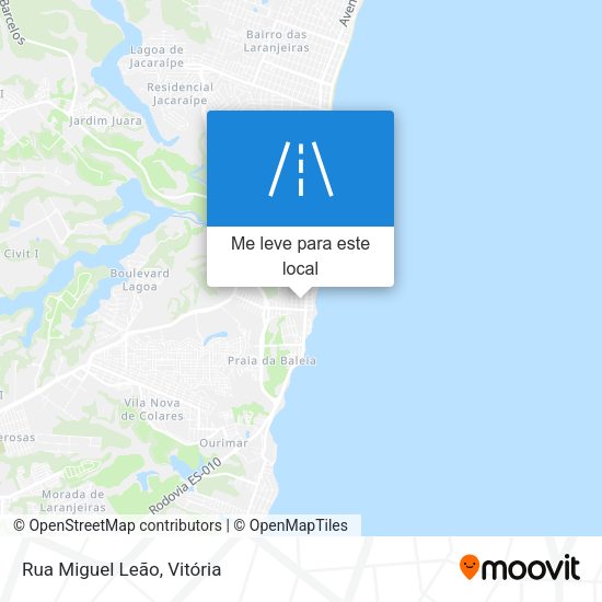 Rua Miguel Leão mapa