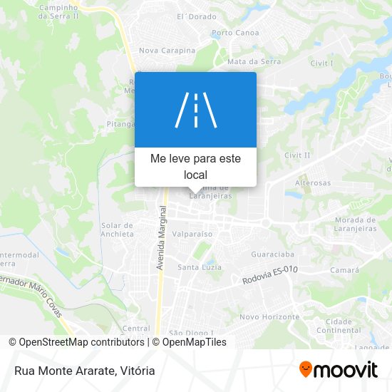 Rua Monte Ararate mapa