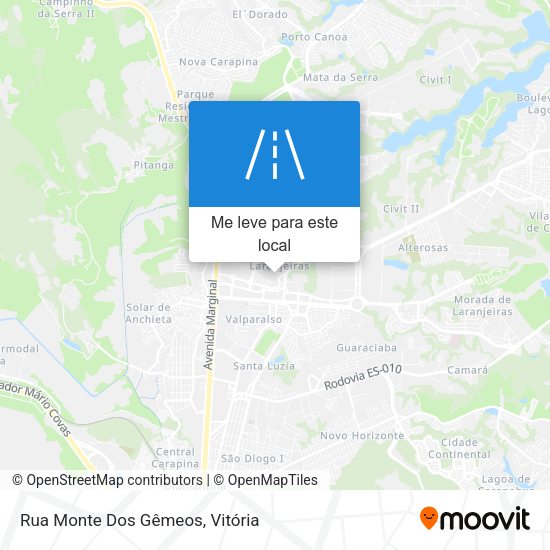 Rua Monte Dos Gêmeos mapa