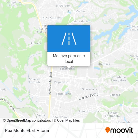 Rua Monte Ebal mapa