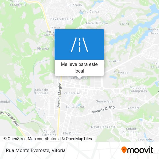 Rua Monte Evereste mapa