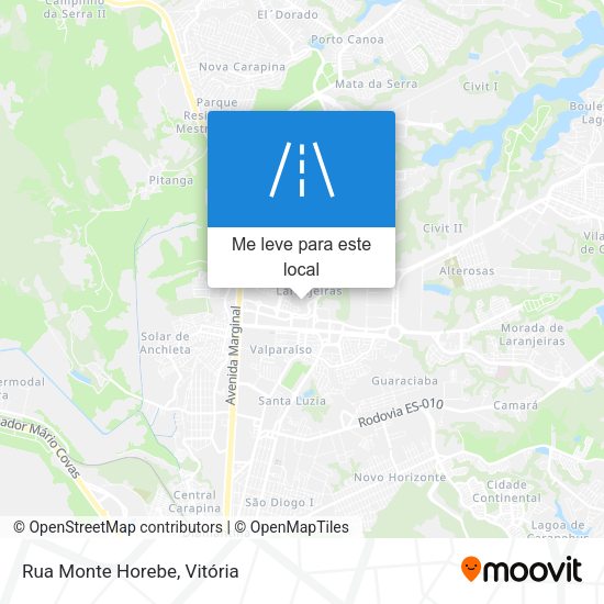 Rua Monte Horebe mapa