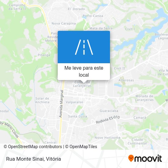 Rua Monte Sinai mapa