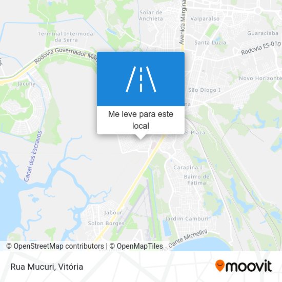 Rua Mucuri mapa