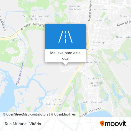 Rua Mururici mapa