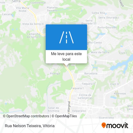 Rua Nelson Teixeira mapa