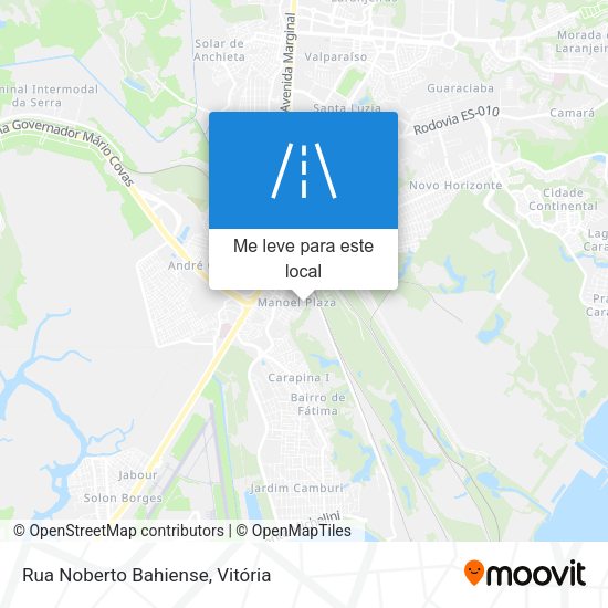 Rua Noberto Bahiense mapa