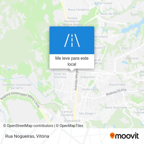 Rua Nogueiras mapa