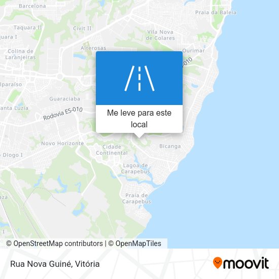 Rua Nova Guiné mapa