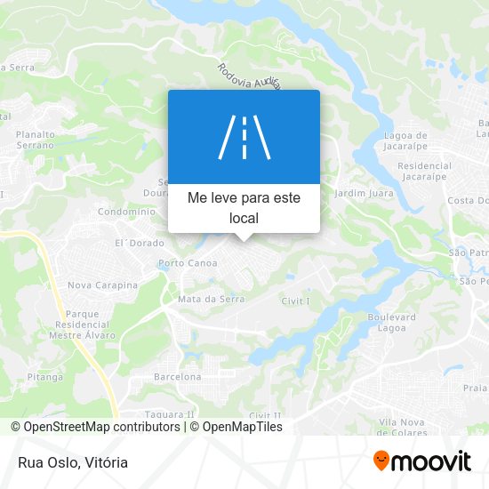 Rua Oslo mapa