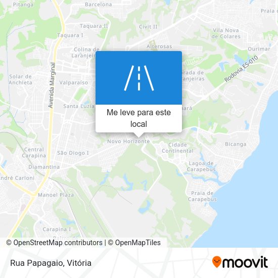 Rua Papagaio mapa