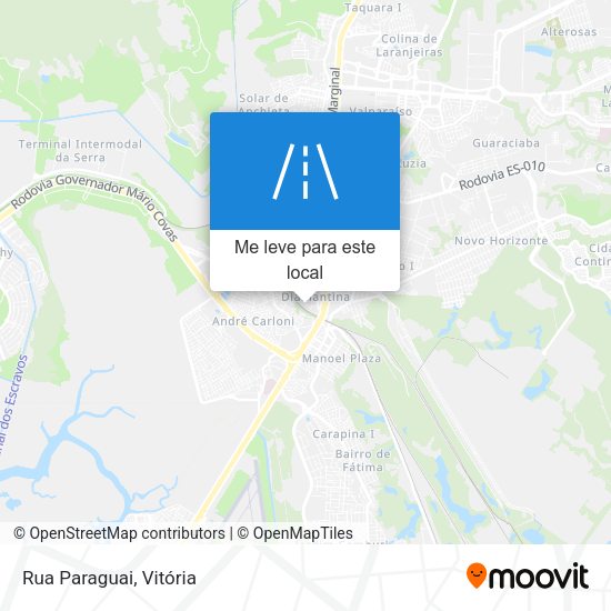 Rua Paraguai mapa