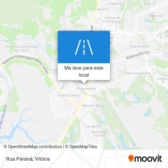 Rua Paraná mapa