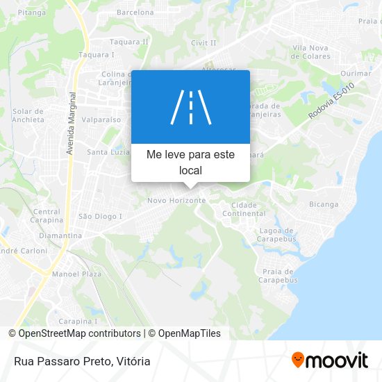 Rua Passaro Preto mapa